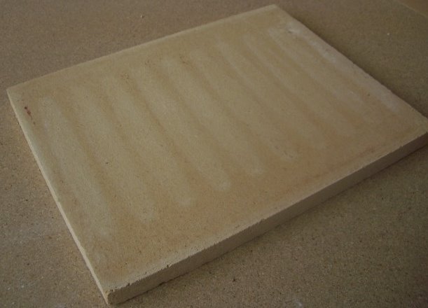Pizzaplatte, Flammkuchenplatte, Backofenplatte 400x300x25 mm