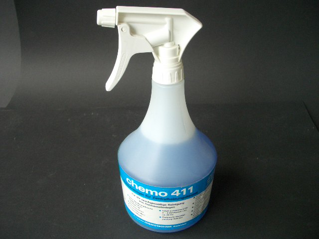 Reinigungslösung für Oelheizkessel chemo C411 Sprühpumpflasche