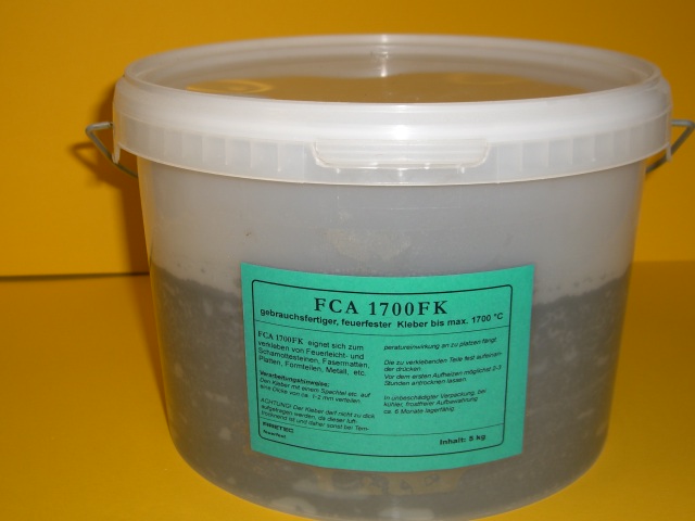 FIRETEK Feuerfester Kleber FCA1700 1,75 kg Becher