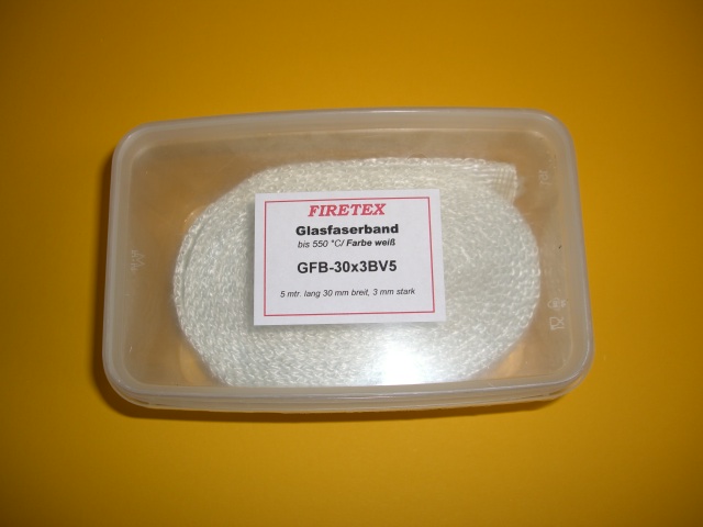 FIRETEX Glasfaserband,  30x3 mm, Lnge 5 m, GFB-30x3-B5