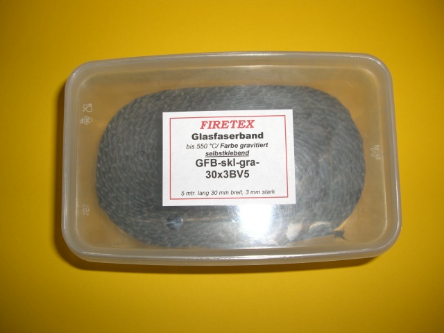 FIRETEX Glasfaserband, GFB-gra-skl-30x3-B5, gravitiert, selbstklebend, 30x3 mm, Länge 5 m, FIRETEX Glasfaserband, GFB-gra-skl-30x3-B5, gravitiert, selbstklebend, 30x3 mm, Länge 5 m,